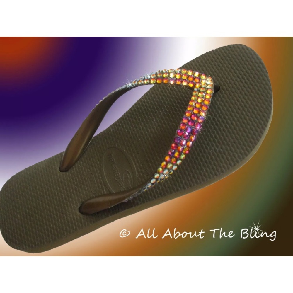Havaianas by Lori Jack with Swarovski crystals